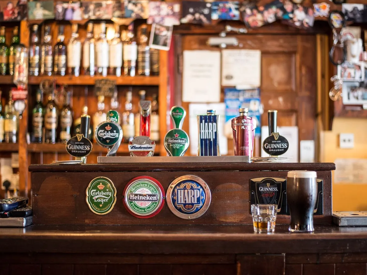 Indicative image of a traditional pub bar interior. Not a photograph of an SG job.